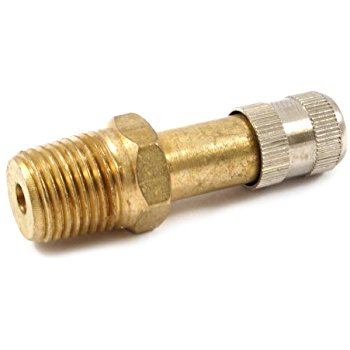 1/8&quot; MIP  SNIFTER VALVE
( SCHRADER AIR VALVE ) WITH
LIGHT SPRING FOR BLEED BACK
SYSTEM