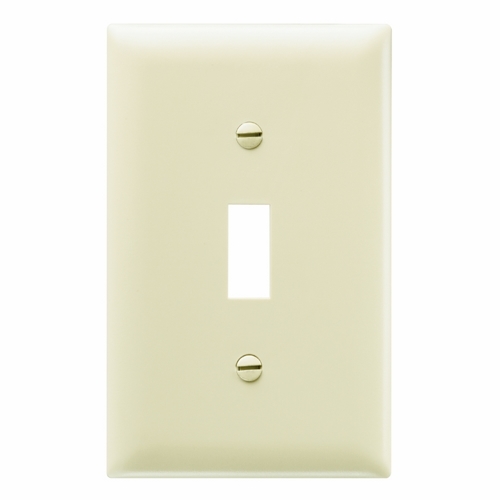 1G IVORY SWITCH WALLPLATE THERMOPLASTIC 34071