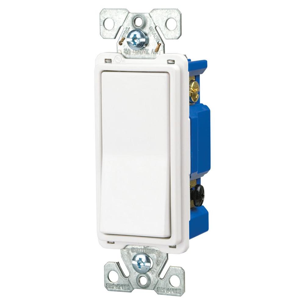 Eaton/Cooper 277V-BOX Switch Duplex Combination w/ Pilot Light 15A 120V 