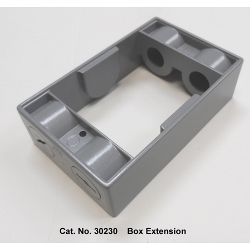 1/2&quot; (4)HUB 1G BOX EXTENSION OUTDOOR DIE-CAST FS BOX 30230