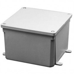 PVC 12X12X4 JUNCTION BOX W/CVR