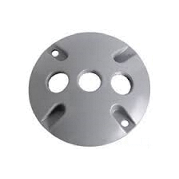MULB 30377 WEATHERPROOF ROUND COVER (3) 1/2&quot; HUBS