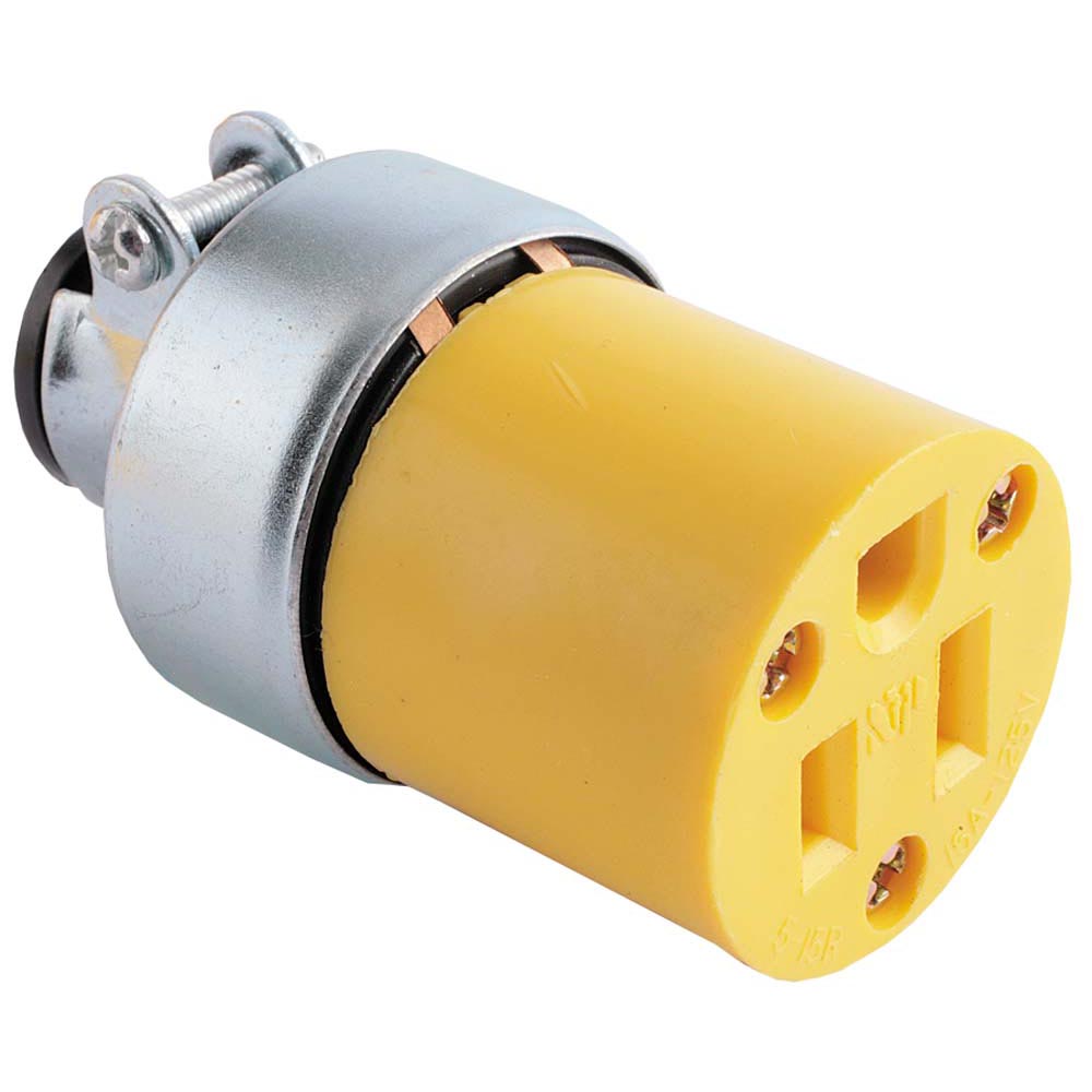 5-15R ARMORED 3W 125V CORD  CONNECTOR (2887,515CA)