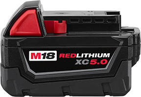 M18 RED LITHIUM 5.0AH BATTERY
PACK 48-11-1850 MILWAUKEE