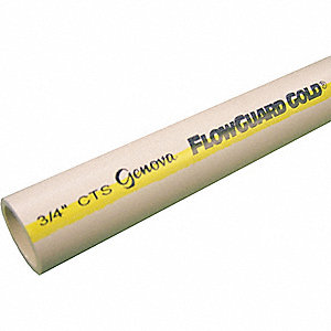 3/4 X 20 CPVC CTS SDR 11 FLOWGUARD GOLD PIPE-PLAIN END