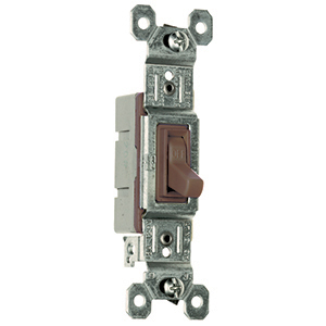 1301-7B 120V 15A SP TOGGLE SWITCH BROWN