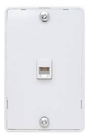 WHITE &quot;KITCHEN&quot; WALL PHONE  MOUNT PLATE WHITE 80031