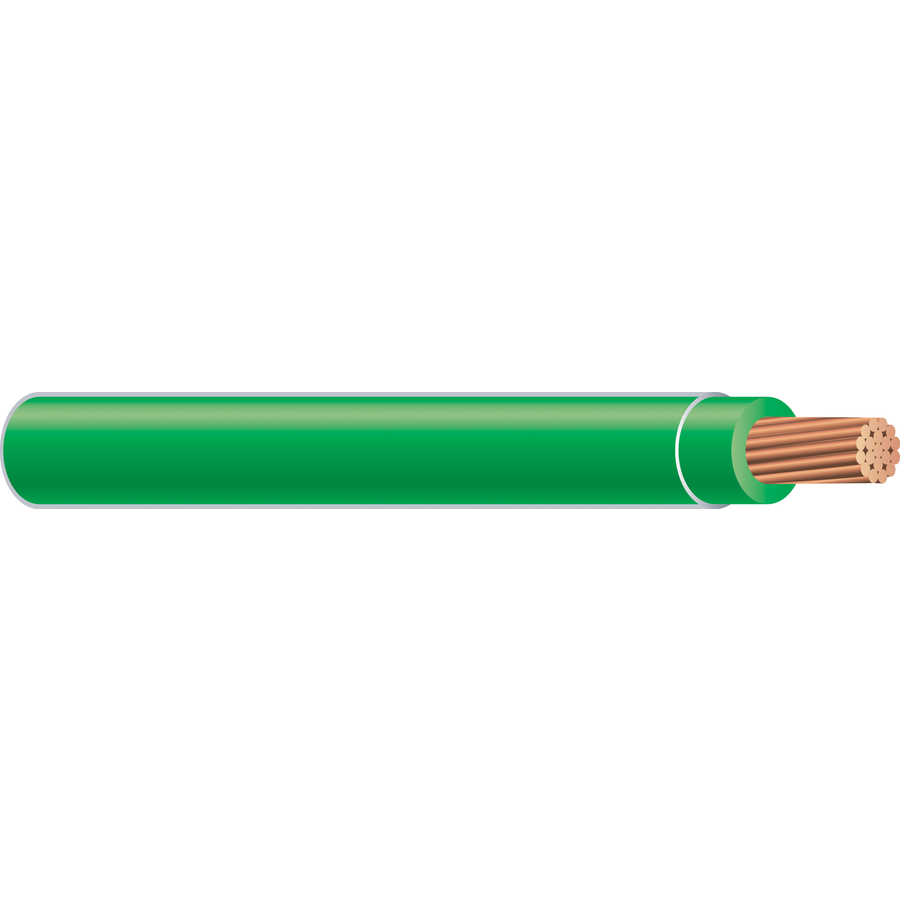 8 THHN STR GREEN SOLD PER  FOOT! 500FT REEL WIRE
