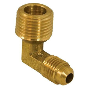 3/8 OD X 1/4 MIP FLARE 90 LESS NUTS