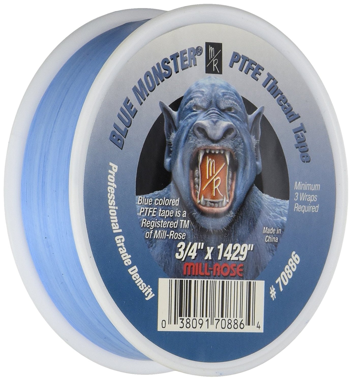 Millrose 70886 3/4&quot; X 1429&quot; Blue Monster Tape