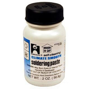 HERC 10608 2OZ SOLDERING
PASTE FLUX CLIMATE SMOOTH