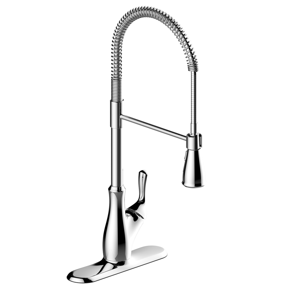 SINGLE HANDLE CP INDUSTRIAL
SPRING NECK FAUCET, CERAMIC
CARTRIDGE, INTEGRATED SUPPLY
LINES, 1 OR 3 HOLE, DECK PLATE
INCLUDED, ANGELIC PLUMBFORCE
CATEGORY