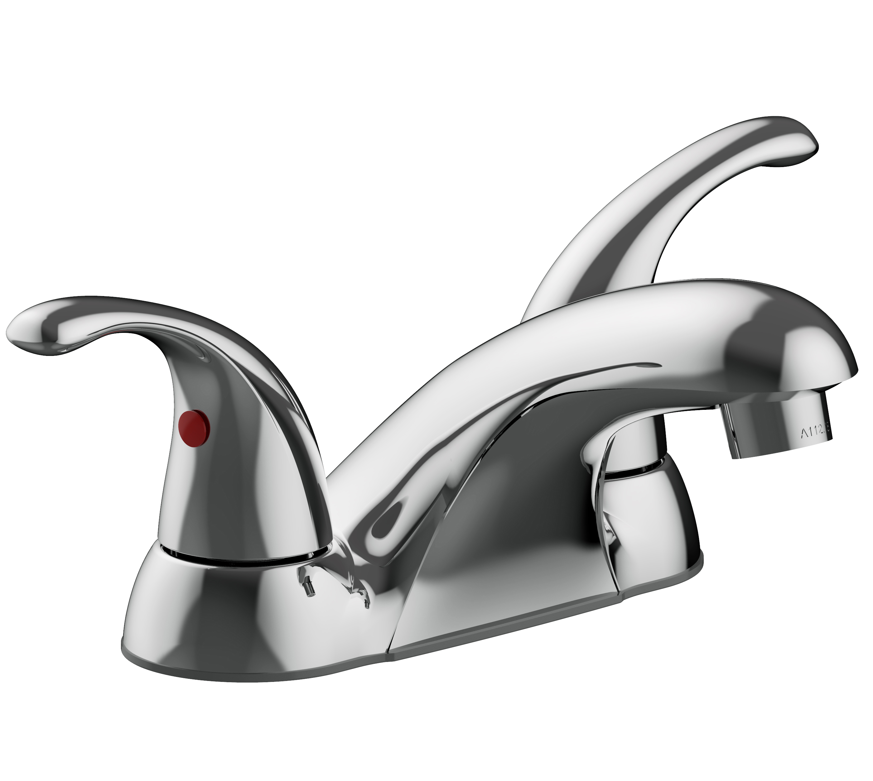 TWO HANDLE 4&quot; CENTERSET
LAVATORY FAUCET, QUICK MOUNT
INSTALLATION, 50/50 PUSH
POP-UP, CERAMIC CARTRIDGES,
1.2 GPM, CHROME , LEVERAGE
PLUMBFORCE CATEGORY