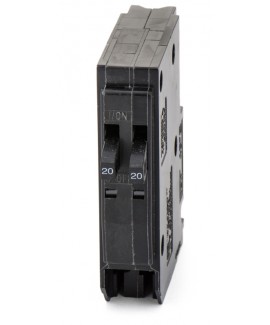 SQUARE D QO2020 TWIN BREAKER  "NO HOOK"