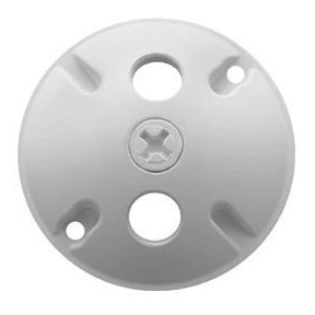 RAB C103W 4&quot; ROUND WP COVER 3 1/2&quot; HOLES WHITE