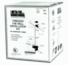 8TGTWK THROUGH THE WALL KIT
S.S. METALFAB TEMP GUARD ALL
FUEL 
INCLUDES: 
SINGLE WALL ADAPTOR
6&quot; LENGTH OF PIPE
WALL/SUPPORT
WALL FIRESTOP
INSULATED TEE WITH CAP
(2) WALL BANDS
STORM COLLAR
ROOF FLASHING
CAP