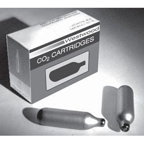 CO2 CARTRIDGE (10 PK) 8g net  weight per cartridge