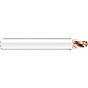6 THHN STR WHITE SOLD PER  FOOT! 500FT REEL WIRE