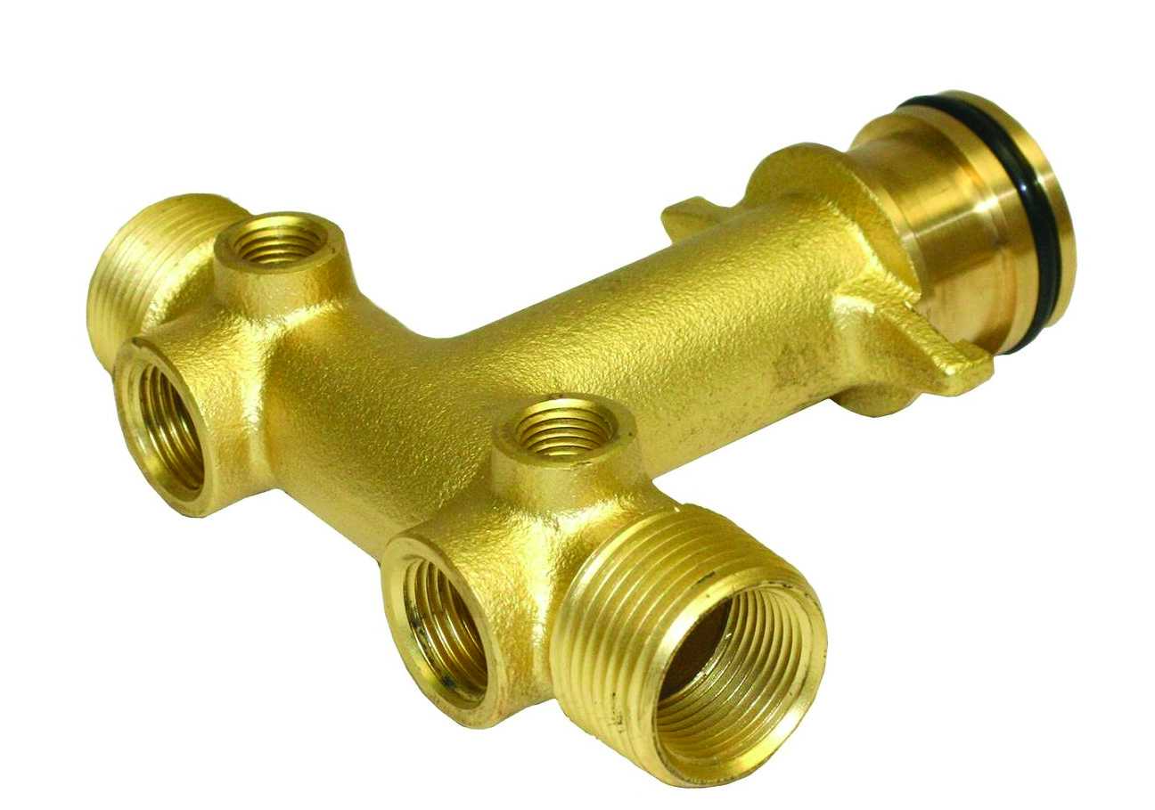 BRASS TANK TEE QUICK CONNECT FOR WELLMATE