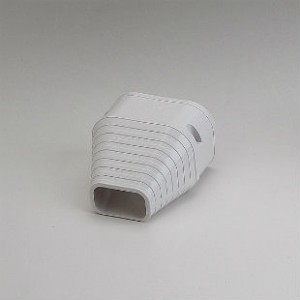 SLIMDUCT 3.75&quot; END FITTING  WHITE